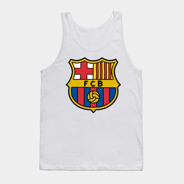 FC Barcelona Premium Logo Tank Top by OverNinthCloud
